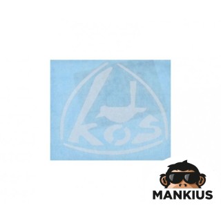EMBLEM, SIDE COVER WSK KOS 125 WHITE