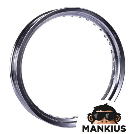 RIM, WHEEL 17"x2.50 36 SPOKES ALUMINIUM SILVER