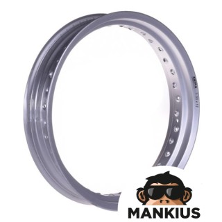 RIM, WHEEL 17"x3,00 36 SPOKES ALUMINIUM SILVER