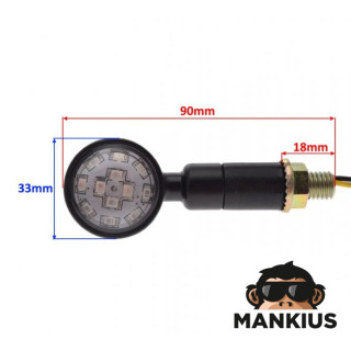 LAMP, TURN SIGNAL BLACK LED, SET OF 2 PCS