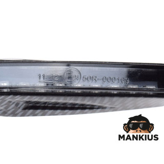 LAMP, DYNAMIC TURN SIGNAL INDICATOR CARBON, CLEAR LENS, 9 LEDS