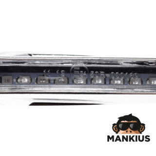 LAMP, DYNAMIC TURN SIGNAL INDICATOR CHROME, CLEAR LENS, 9 LEDS