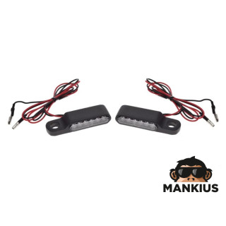 LEMPAS, PRIEKINIS posūkio signalas CUSTOM LED, 2 Vnt