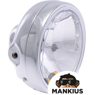 LAMP, FRONT, 6?, SIDE MOUNT, H4 CHROME