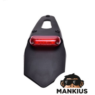 LAMP, REAR, LED, RED LENS, W/MUDGUARD