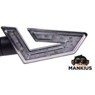 LAMP, TURN SIGNAL BLACK CLEAR LENS LED