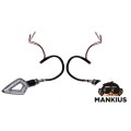 LEMPAS, POSUSIŲJŲ SIGNALO JUODAS CLEAR LENS LED