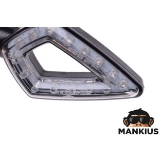 LAMP, TURN SIGNAL BLACK CLEAR LENS LED