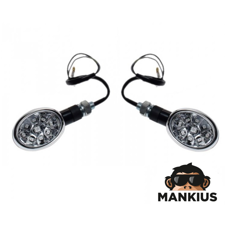 LAMP, TURN SIGNAL BLACK CLEAR LENS LED