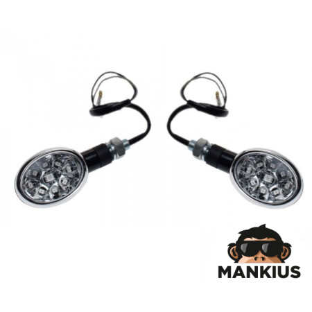 LAMP, TURN SIGNAL BLACK CLEAR LENS LED