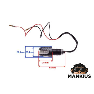 LAMP, TURN SIGNAL CARBON-LOOK CLEAR LENS LED