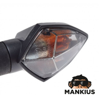 LAMP, TURN SIGNAL INDICATOR FRONT CLEAR LENS BLACK