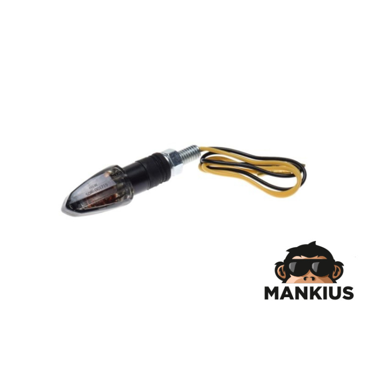 LAMP, TURN SIGNAL INDICATOR FRONT CLEAR LENS BLACK