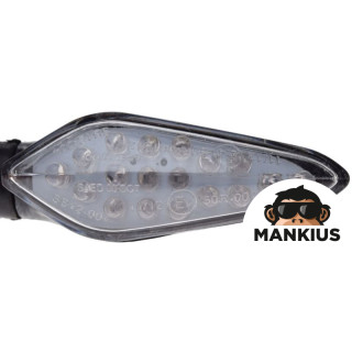 LAMP, TURN SIGNAL INDICATOR LED CLEAR LENS BLACK