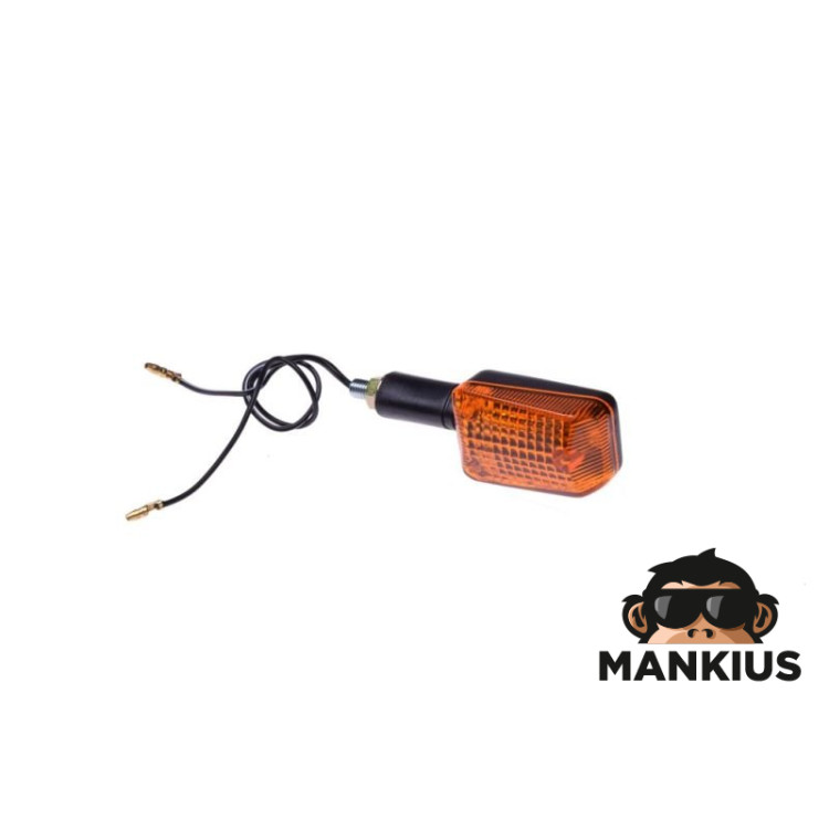 LAMP, TURN SIGNAL MINI BLACK AMBER LONG