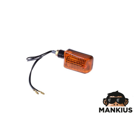 LAMP, TURN SIGNAL MINI BLACK AMBER SHORT