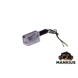 LAMP, TURN SIGNAL MINI BLACK CLEAR LONG