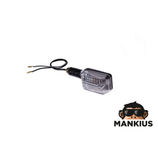 LAMP, TURN SIGNAL MINI CARBON-LOOK CLEAR LONG