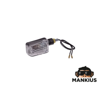 LAMP, TURN SIGNAL MINI CARBON-LOOK CLEAR SHORT