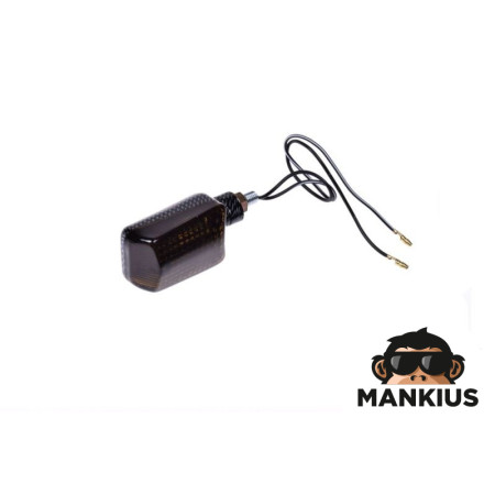 LAMP, TURN SIGNAL MINI CARBON-LOOK TINTED SHORT