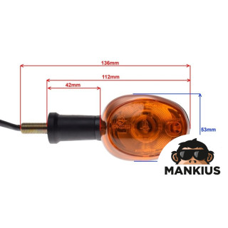 LAMP, TURN SIGNAL, AMBER LENS, PAIR