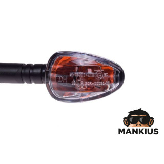 LAMP, TURN SIGNAL, BLACK, CLEAR LENS, BULB, 2PCS CN