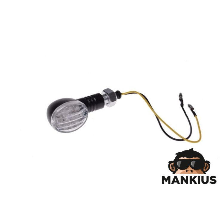 LAMP, TURN SIGNAL, BLACK, CLEAR LENS, LED CN LEFT