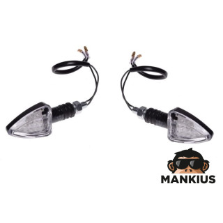 LAMP, TURN SIGNAL, CARBON-LOOK, CONE, CLEAR LENS, LED CN