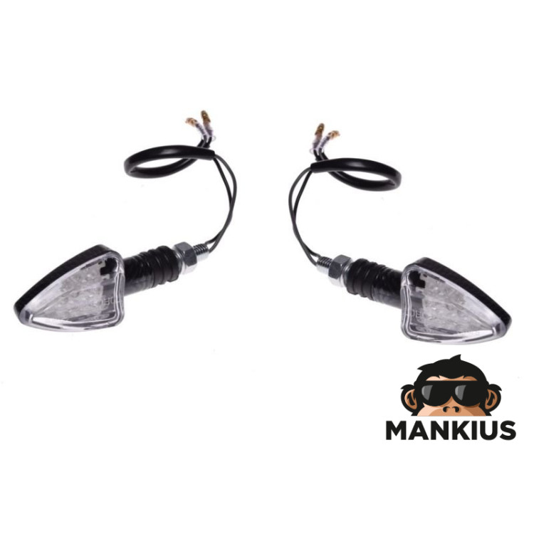 LAMP, TURN SIGNAL, CARBON-LOOK, CONE, CLEAR LENS, LED CN