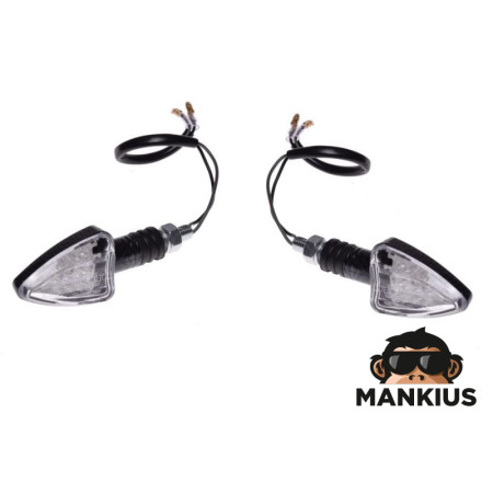 LAMP, TURN SIGNAL, CARBON-LOOK, CONE, CLEAR LENS, LED CN