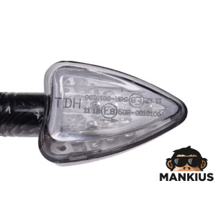 LAMP, TURN SIGNAL, CARBON-LOOK, CONE, CLEAR LENS, LED CN