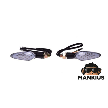 LAMP, TURN SIGNAL, CLEAR LENS, LED 12V 1W CN, PAIR