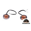 LAMP, TURN SIGNAL, FRONY, CLEAR LENS, PAIR