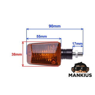 LAMP, TURN SIGNAL, MINI, BLACK, AMBER LENS CN