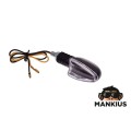 LAMP, TURN SIGNAL, OVAL, CARBON-LOOK, CLEAR LENS, RH FRONT