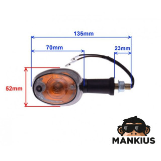 LAMP, TURN SIGNAL, REAR, CLEAR LENS, PAIR