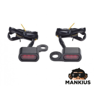 MINI LED FRONT TURN SIGNAL LIGHT FOR HARLEY BLACK