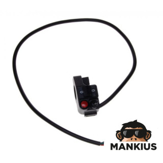 SWITCH ASSY, TURN INDICATOR UNIVERSAL BLACK