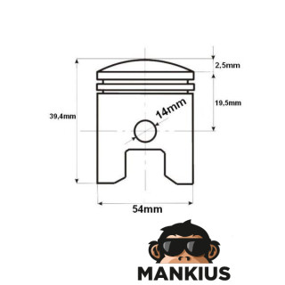 PISTON KIT, ENGINE 154FMI