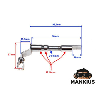 RANKOS, sankabos atleidimas KEEWAY X-Ray 50/TX 50