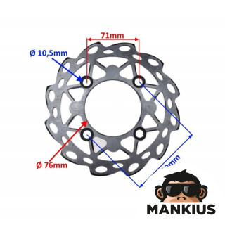 REAR BRAKE DISC FOR PIT BIKE HONDA CRF50