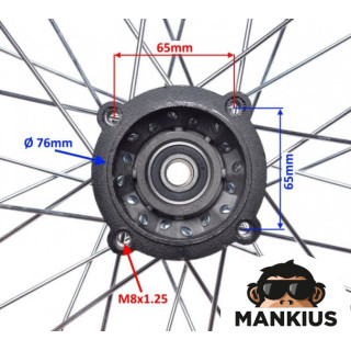 REAR WHEEL ASSY 1.85-12 FOR PIT BIKE HONDA CRF50