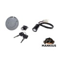 BASHAN BS200 250-7 UŽRAKTŲ RINKINYS IR UŽDEGIMO JUNGIKLIU IR DEGALŲ dangteliu