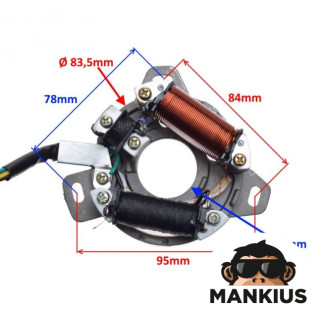 STATOR 2 COIL HONDA MTX MBX MT MB