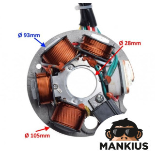 STATOR 5 COILS PIAGGIO VESPA