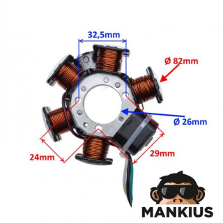 STATOR 6 COILS MALAGUTI