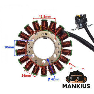 STATOR-GENERATOR 18 COILS FOR HONDA SH 300