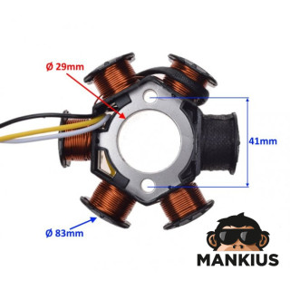 STATOR-GENERATOR 6 COILS FOR PEUGEOT LUDIX