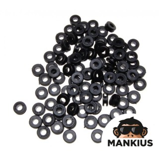 CUSHION, RUBBER GROMMET 100 PCS PACK 19x9x8