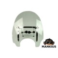 WINDSHIELD, CHROMED FITTING, LARGE REINF.